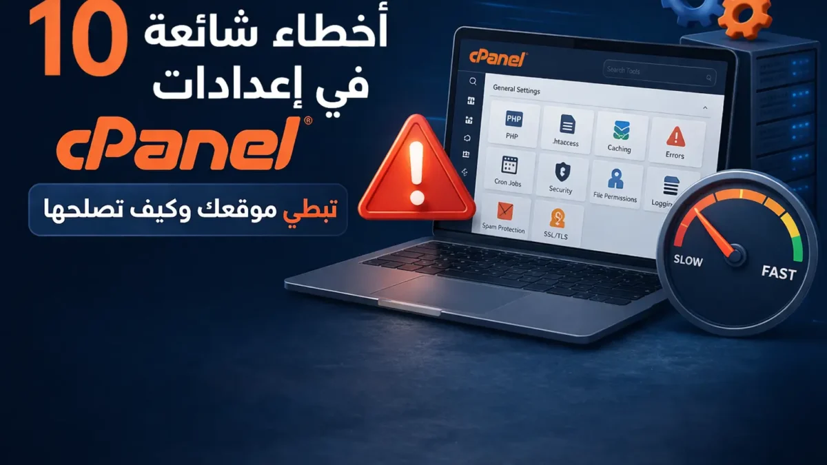 10 أخطاء شائعة في إعدادات cPanel تبطئ موقعك وكيف تصلحها - مرام هوست