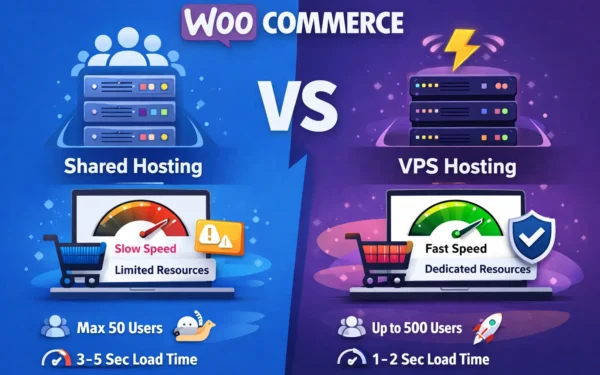 WooCommerce استضافة مشتركة أم VPS مقارنة أداء - مرام هوست