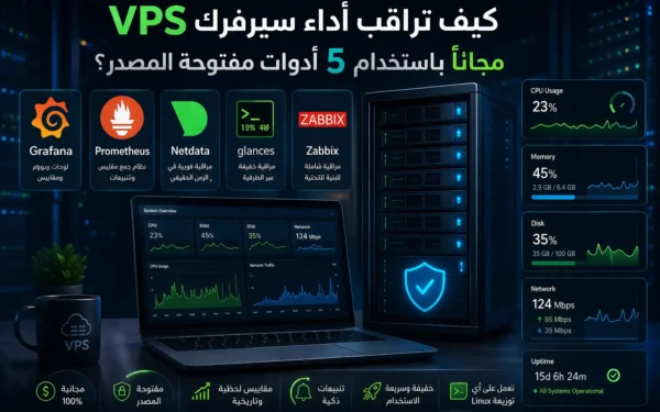 كيف تراقب أداء سيرفرك VPS مجاناً باستخدام 5 أدوات مفتوحة المصدر؟ - مرام هوست
